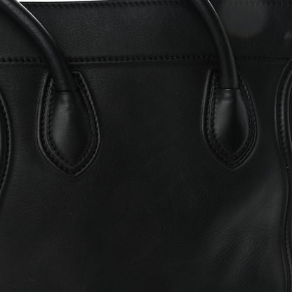 Celine Smooth Calfskin Medium Phantom Luggage Black 5 of 5
