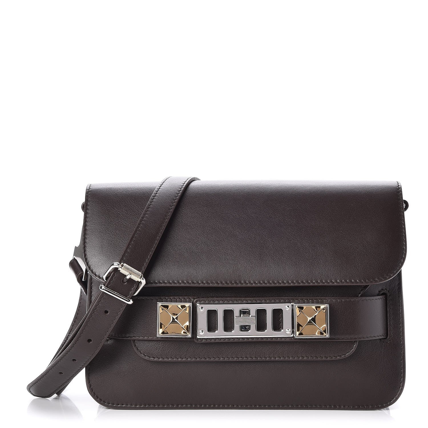 Proenza Schouler Smooth Calfskin Mini PS11 Classic Shoulder Bag Mogano 1 of 8