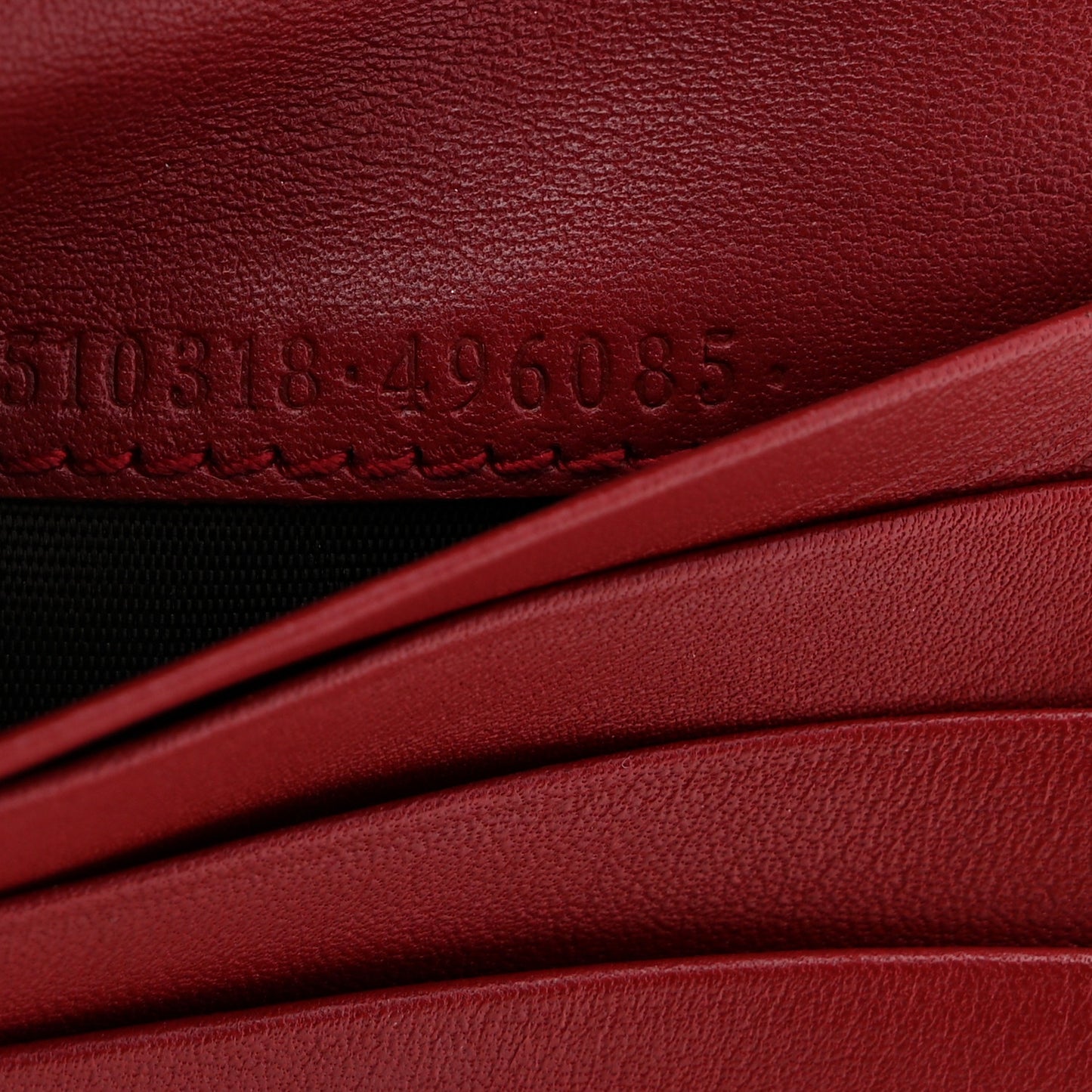 Microguccissima Bi-Fold Wallet Red