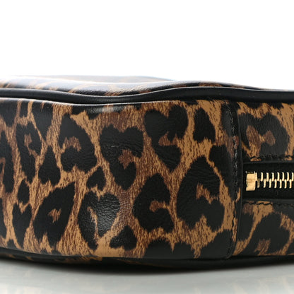 Saint Laurent Calfskin Heart Leopard Print Monogram Mini Lou Camera Bag Toffee 10 of 10
