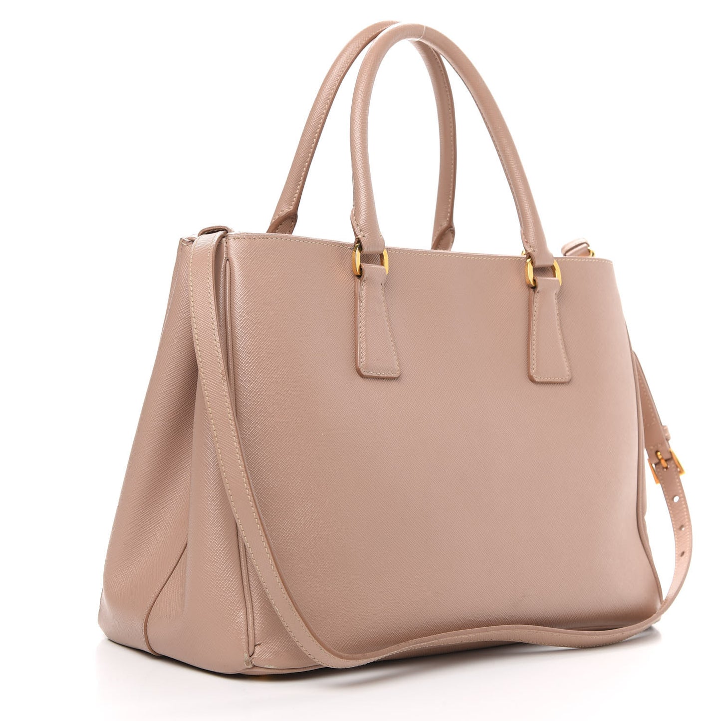 Saffiano Medium Galleria Double Zip Tote Cammeo