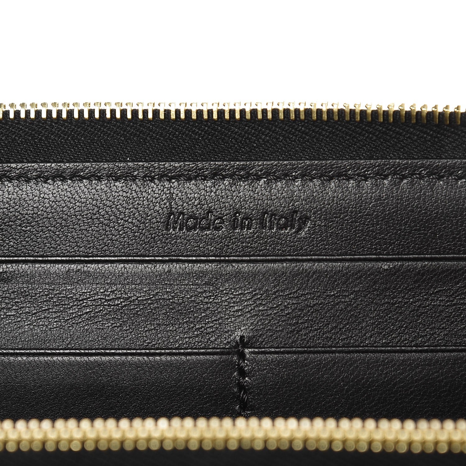 Celine Spazzolato Calfskin Large Zip Around Multifunction Wallet Yellow 6 of 7