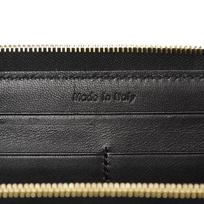 Celine Spazzolato Calfskin Large Zip Around Multifunction Wallet Yellow 6 of 7
