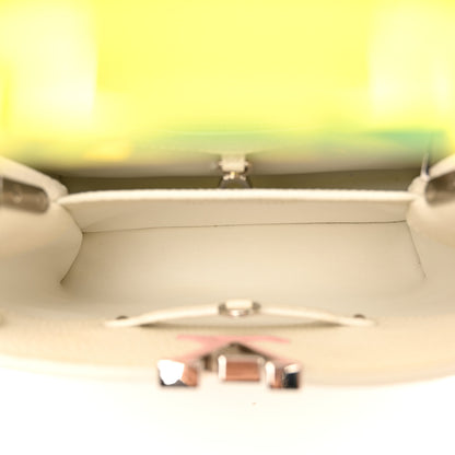 Louis Vuitton Taurillon Plexiglass Mini Capucines White Green Blue Pink 5 of 10