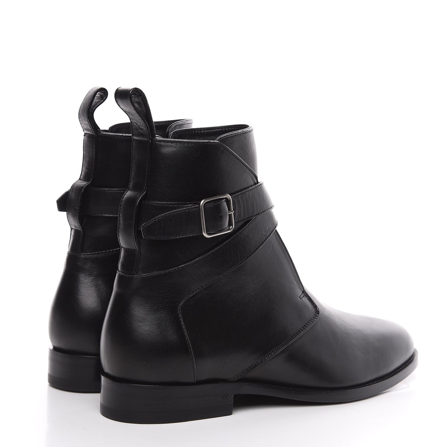 Calfskin Dare 25 Jodhpur Ankle Boots 40 Black