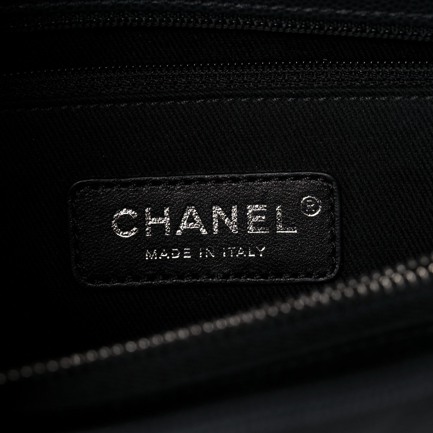 Chanel Caviar Chevron Quilted Small Coco Handle Flap Dark Grey 7 of 10