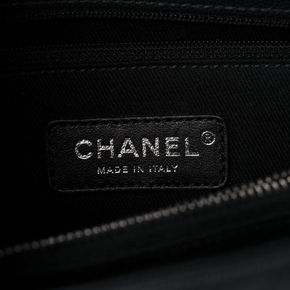 Chanel Caviar Chevron Quilted Small Coco Handle Flap Dark Grey 7 of 10