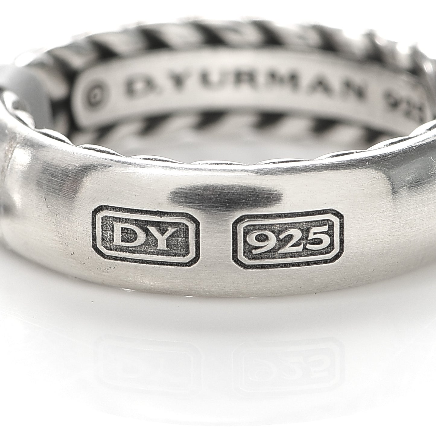 Sterling Silver 6mm Streamline Band Ring 62 10