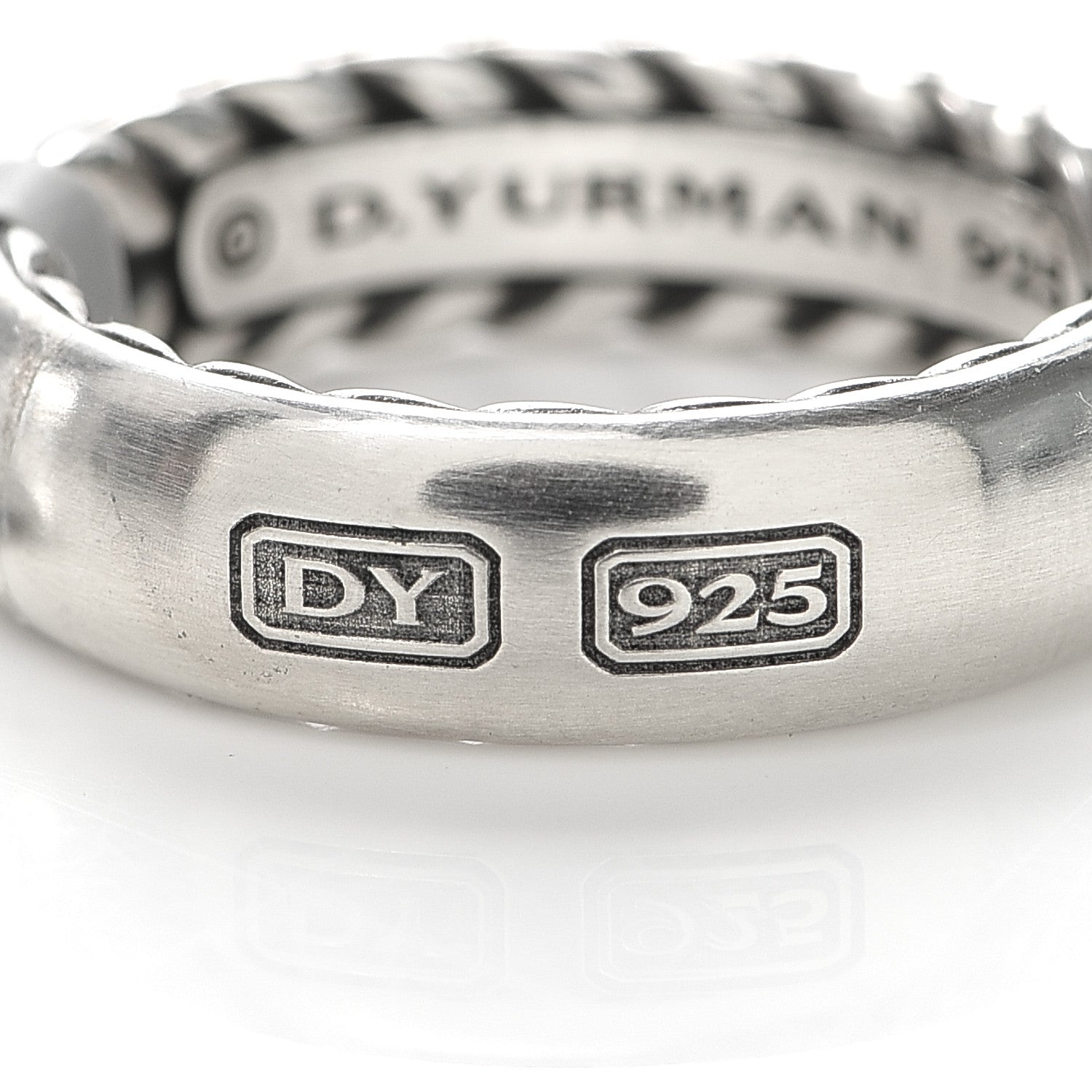 David Yurman Sterling Silver 6mm Streamline Band Ring 62 10 4 of 5