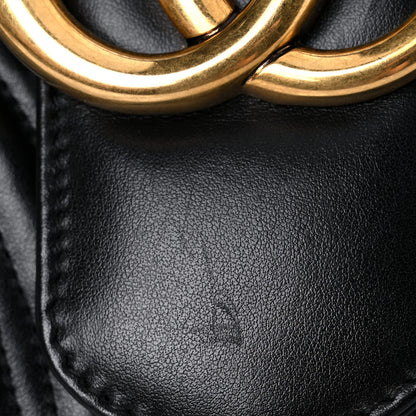 Gucci Calfskin Matelasse Medium GG Marmont Shoulder Bag Black 20 of 21
