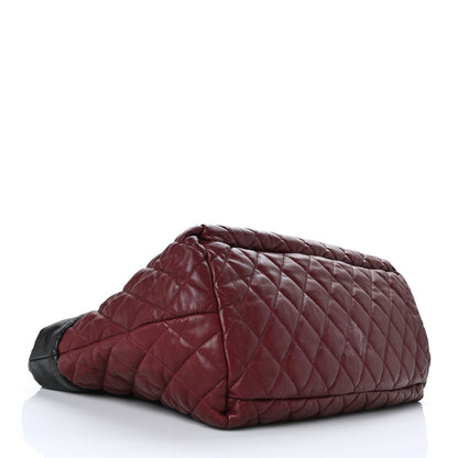 Chanel Lambskin Quilted Medium Coco Cocoon Reversible Tote Black 6 of 14
