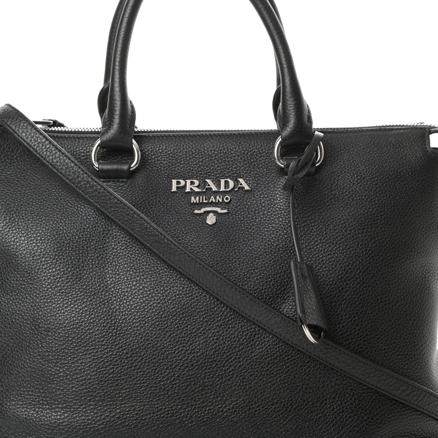 Vitello Daino Tote Black