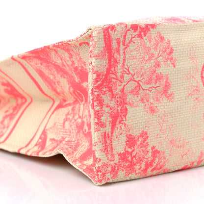 Christian Dior Straw Dioriviera Tote Pink 6 of 7