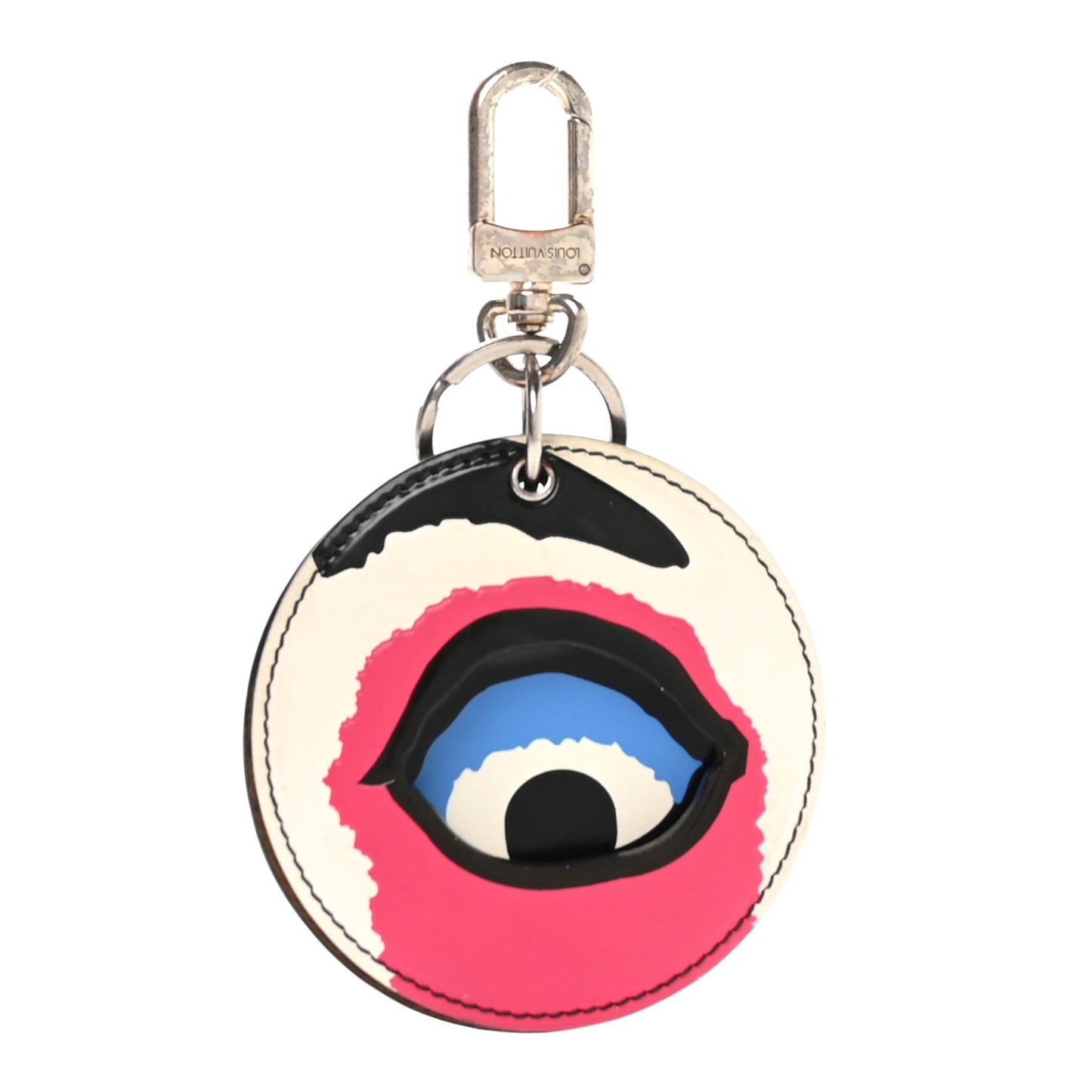 Reverse Monogram Kabuki Mask Bag Charm Key Holder