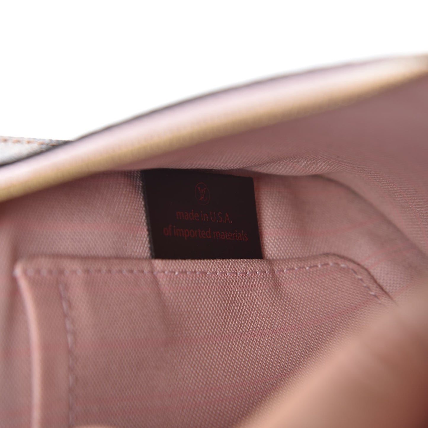 Damier Ebene Neverfull MM GM Pochette Rose Ballerine
