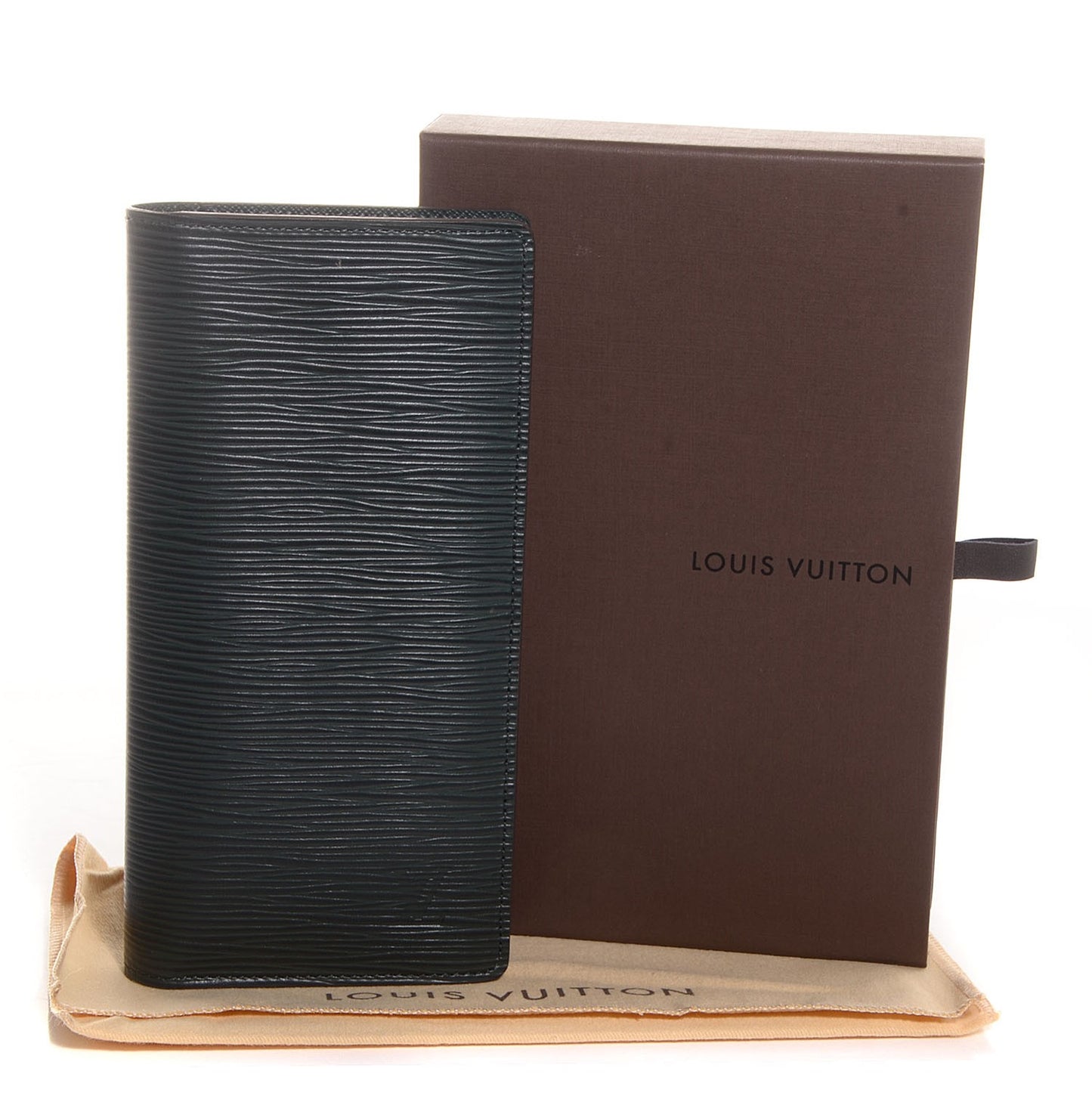 Epi Brazza Wallet Vert Anglais