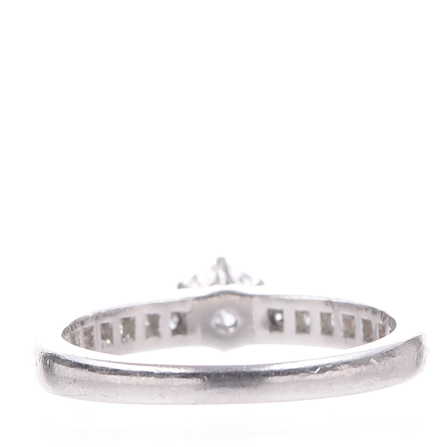 Tiffany 18K Platinum Diamond .31ct Engagement Ring 52 6 4 of 12