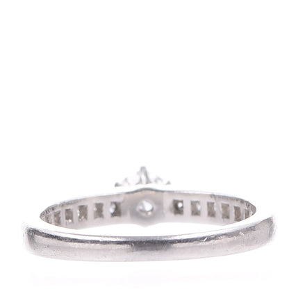Tiffany 18K Platinum Diamond .31ct Engagement Ring 52 6 4 of 12