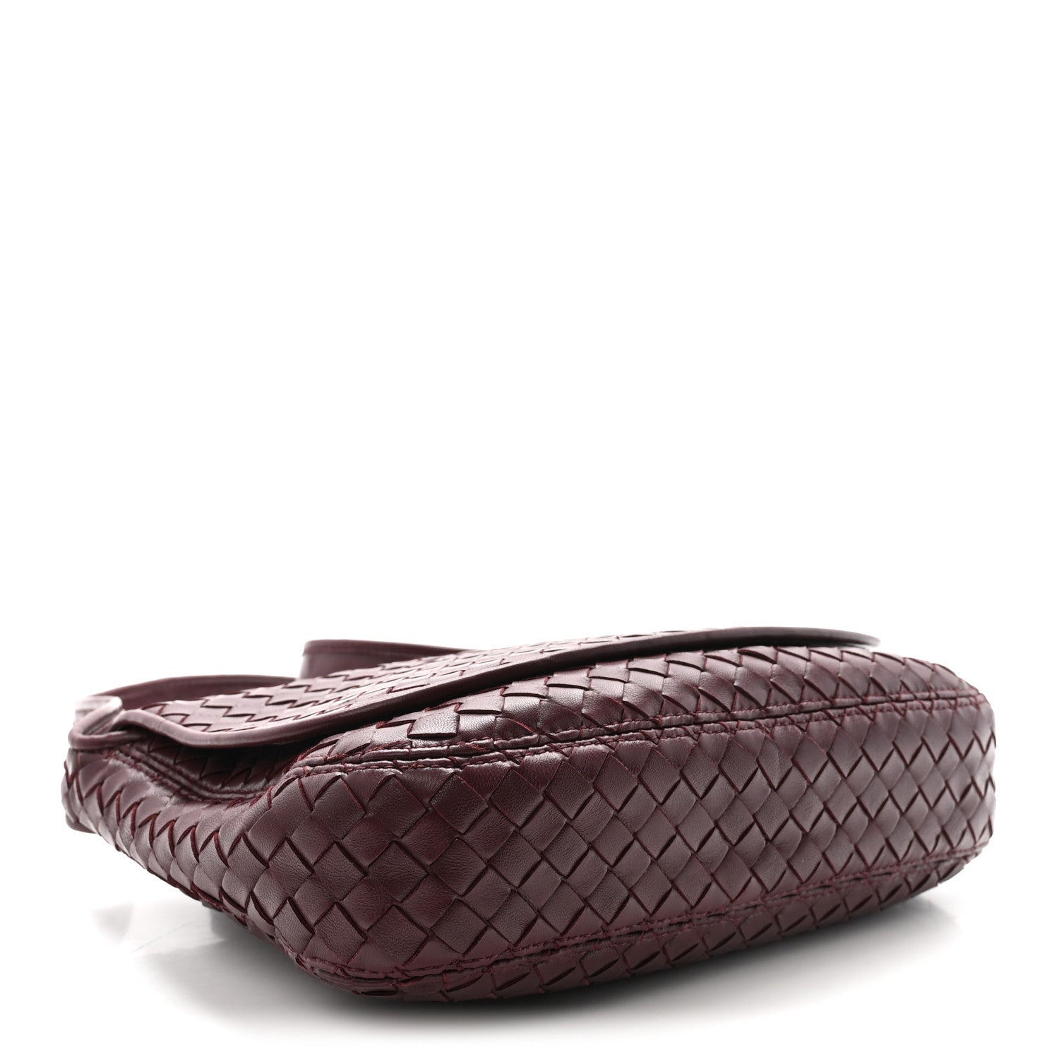 Bottega Veneta Nappa Intrecciato Medium Veneto Messenger Bag Deep Mahogany 4 of 10
