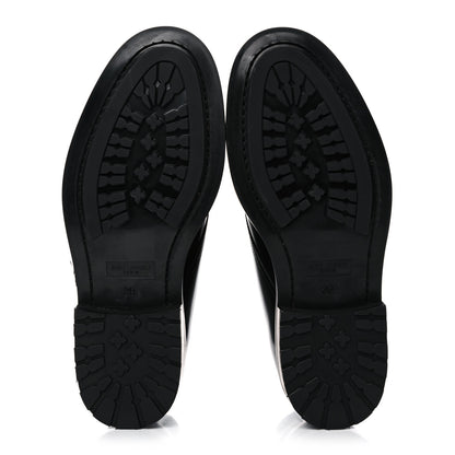Saint Laurent Calfskin Womens Army Combat Boots 39 Black 5 of 9