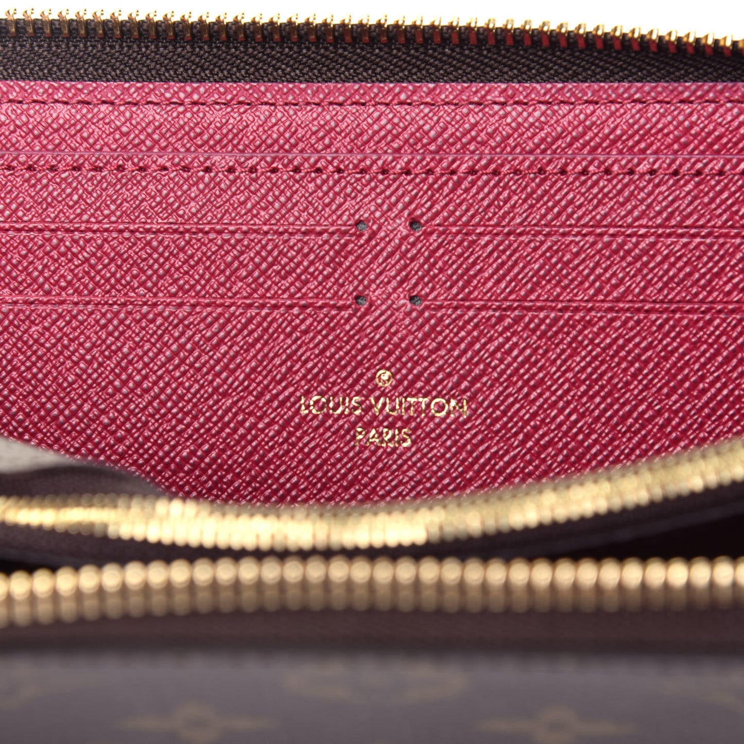 Monogram Clemence Wallet Fuchsia
