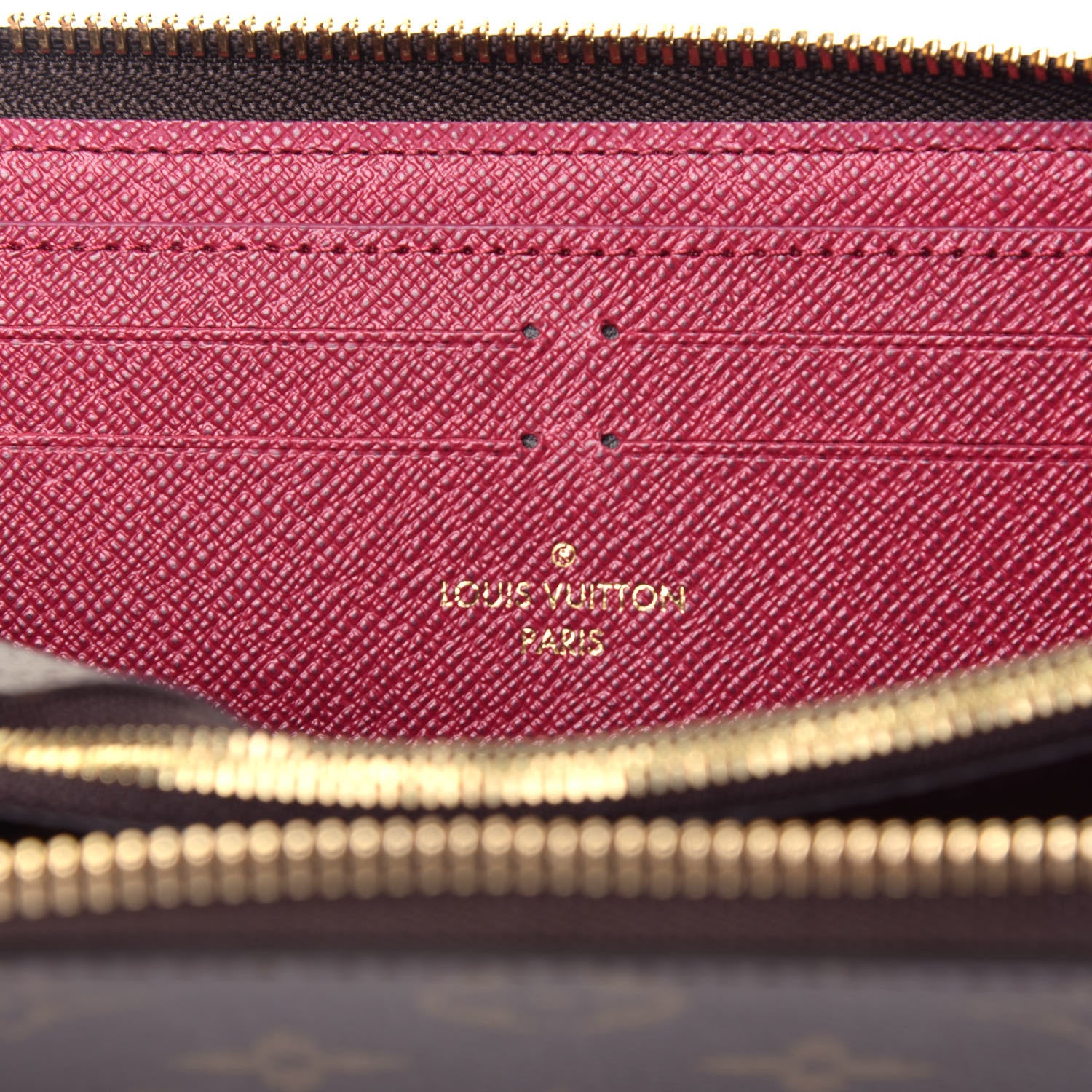 Louis Vuitton Monogram Clemence Wallet Fuchsia 6 of 7
