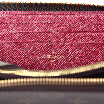 Louis Vuitton Monogram Clemence Wallet Fuchsia 6 of 7