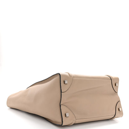 Celine Drummed Calfskin Mini Luggage Dune 4 of 9