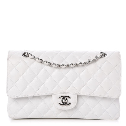 Chanel Caviar Quilted Medium Double Flap White 1 of 11