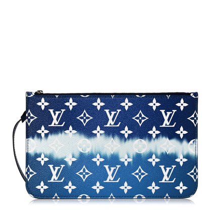 Louis Vuitton Monogram Escale Neverfull MM GM Pochette Blue 1 of 9