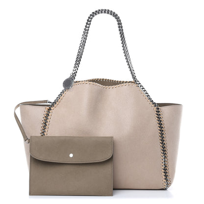 Stella McCartney Shaggy Deer Falabella Reversible Tote Clotted Cream 1 of 11