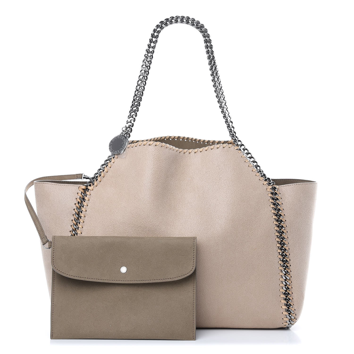 Stella McCartney Shaggy Deer Falabella Reversible Tote Clotted Cream 1 of 11