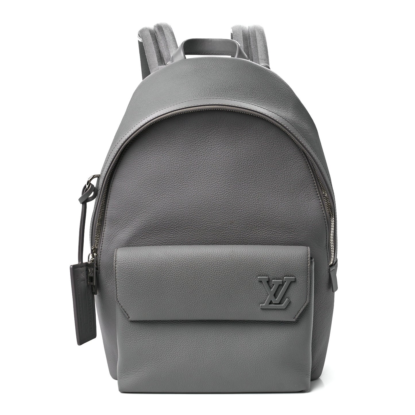 Grained Calfskin Aerogram Takeoff Backpack Grey