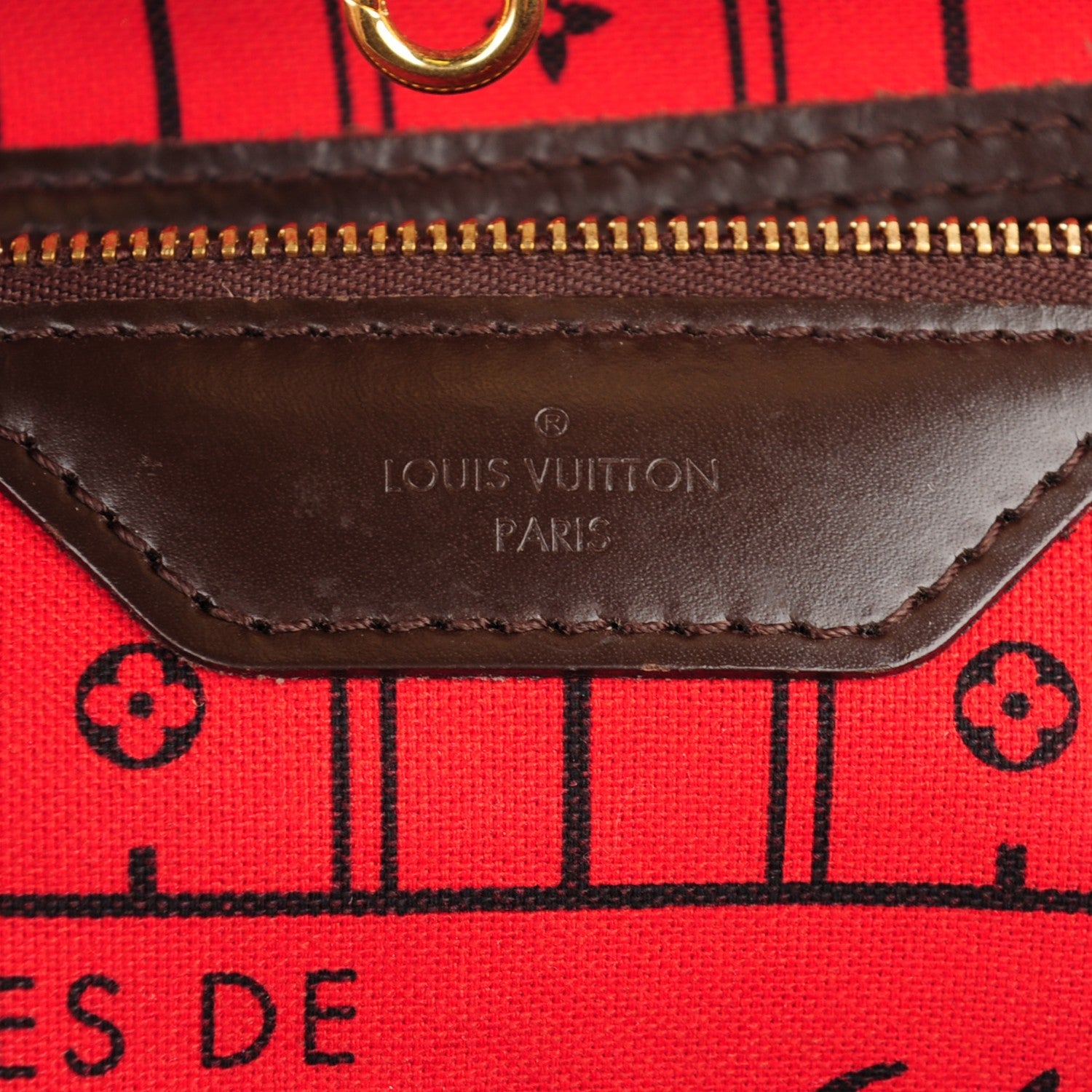 Louis Vuitton Damier Ebene Neverfull MM 6 of 10