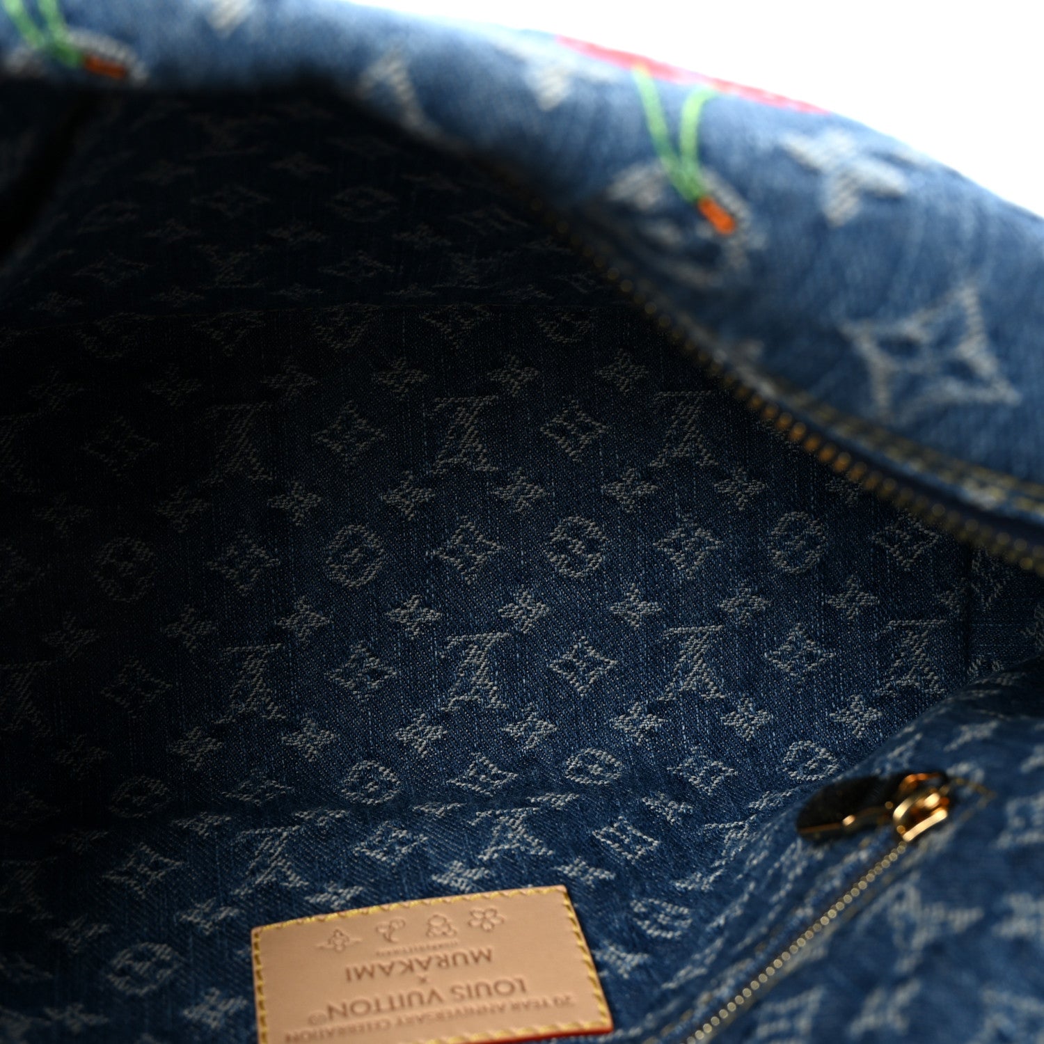 Louis Vuitton LV X TM Monogram Denim Cerises Cosmetic Pouch GM 5 of 6