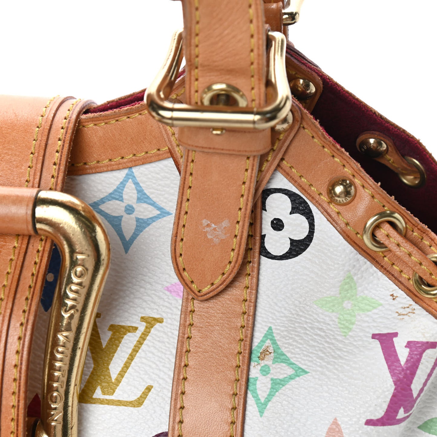 Monogram Multicolor Theda GM White