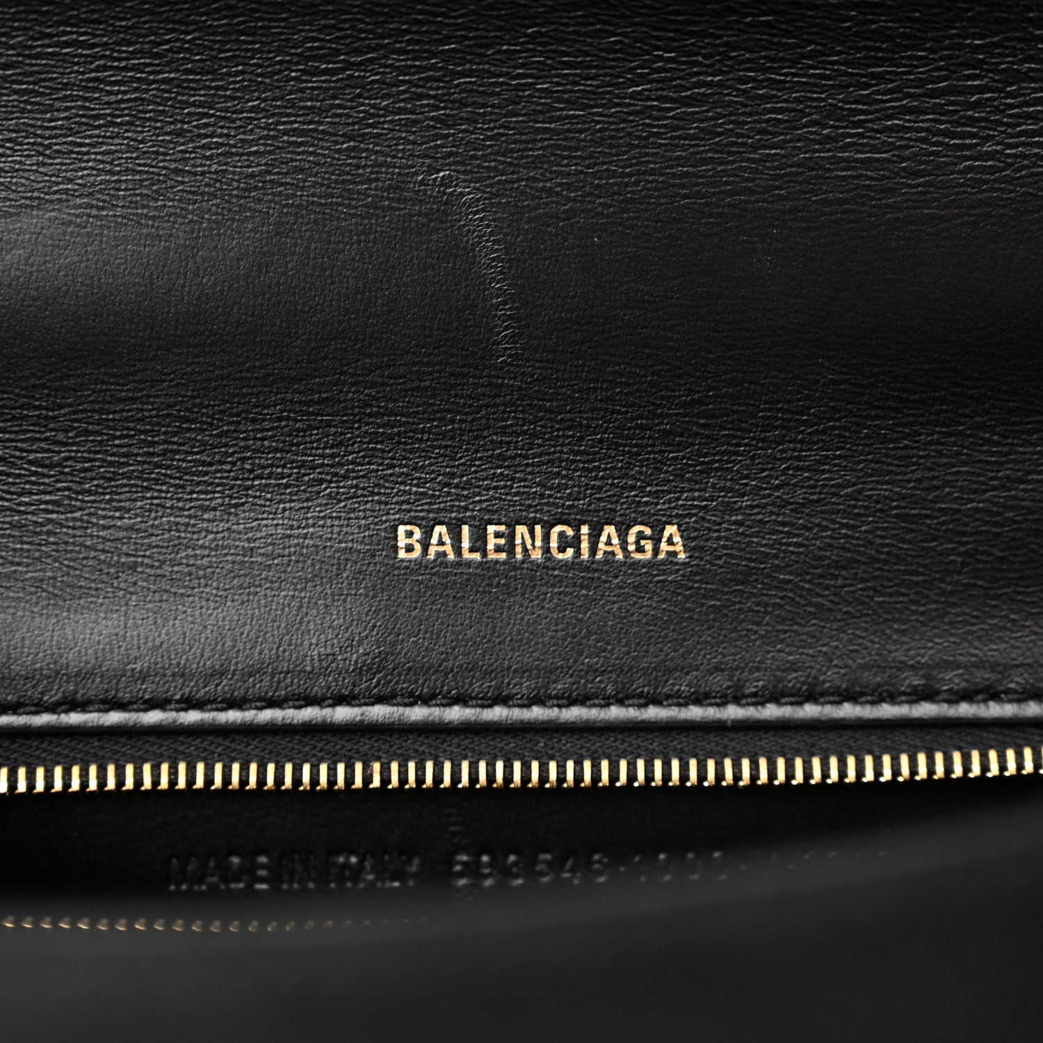 Balenciaga Shiny Box Calfskin Small Hourglass Top Handle Bag Black 7 of 11