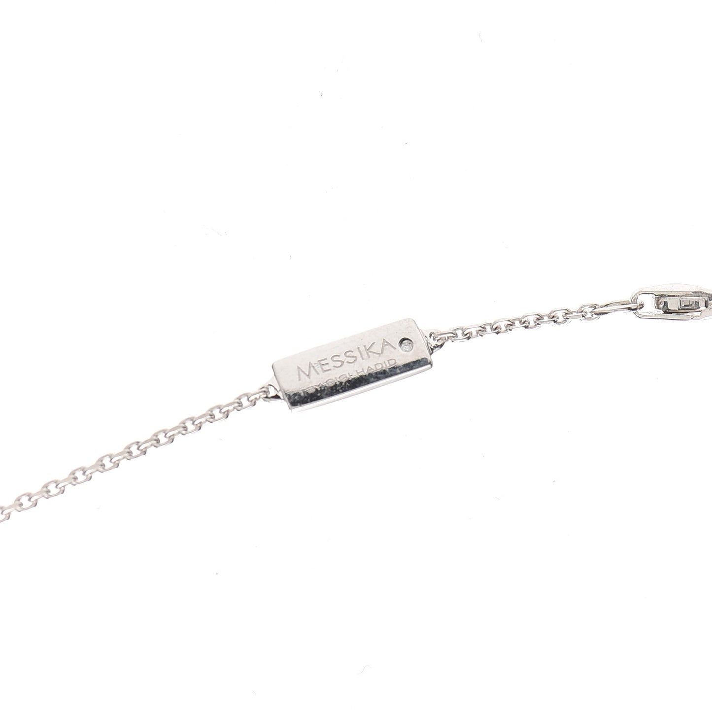 X GIGI HADID 18K White Gold Diamond Move Addiction Pave Necklace