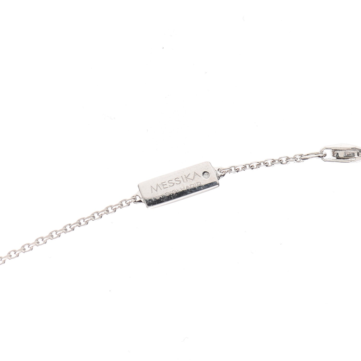 Messika X GIGI HADID 18K White Gold Diamond Move Addiction Pave Necklace 4 of 5