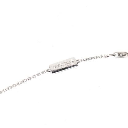 Messika X GIGI HADID 18K White Gold Diamond Move Addiction Pave Necklace 4 of 5