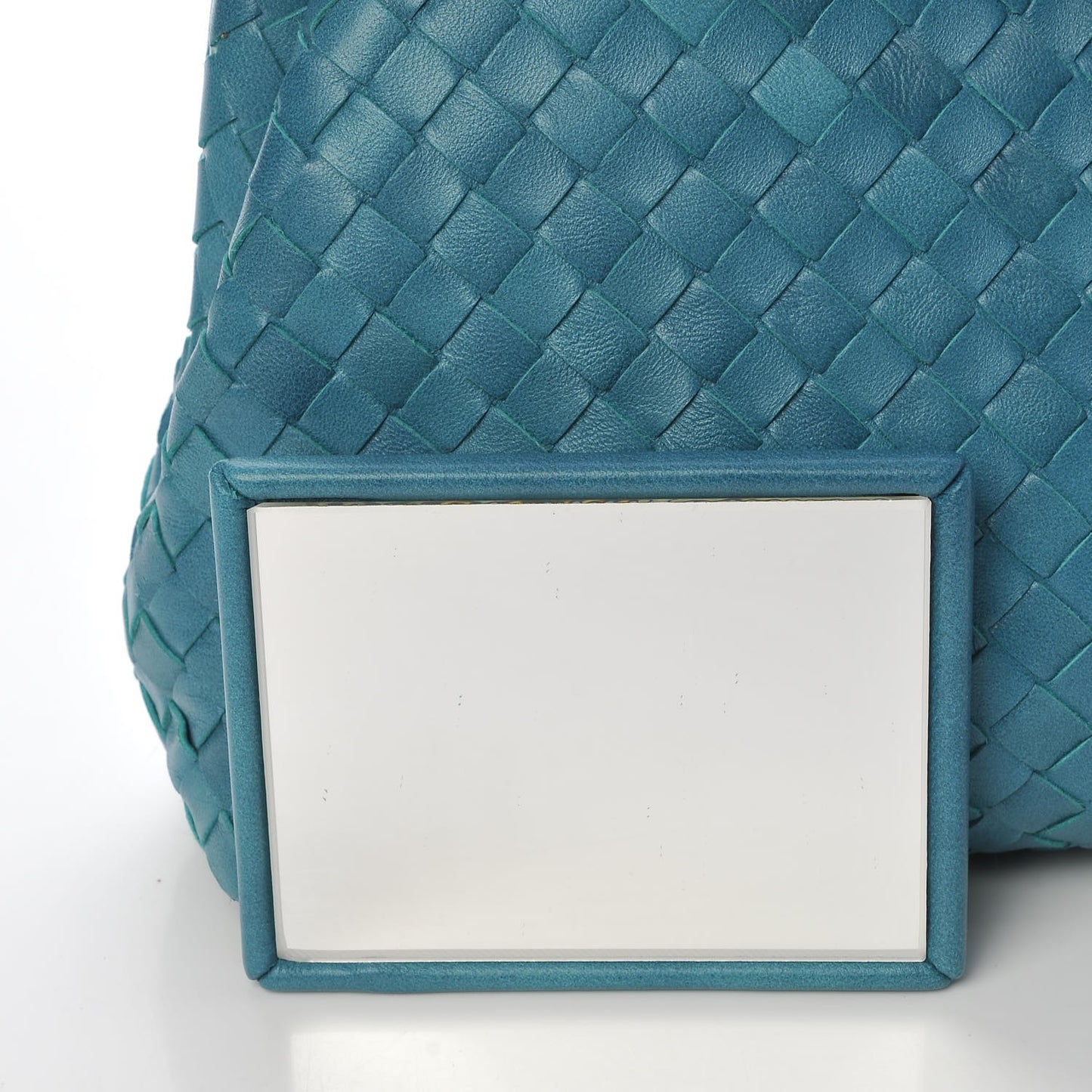 Nappa Intrecciato The Lauren 1980 Clutch Aqua
