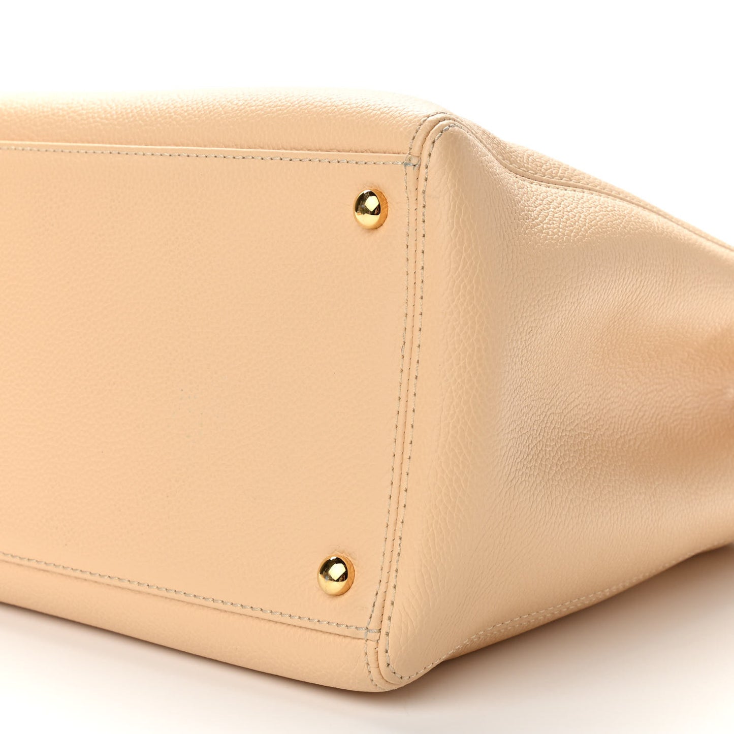 Calfskin Cerf Executive Shopper Tote Beige