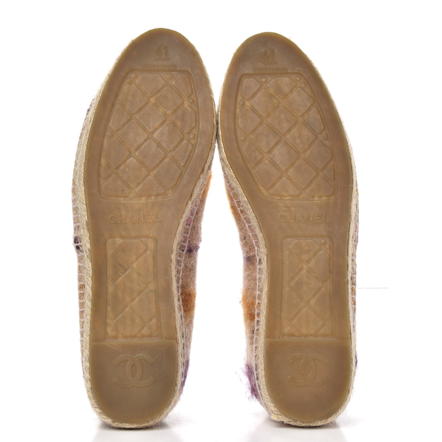 Chanel Tweed CC Espadrilles 41 Pink Multicolor 5 of 11