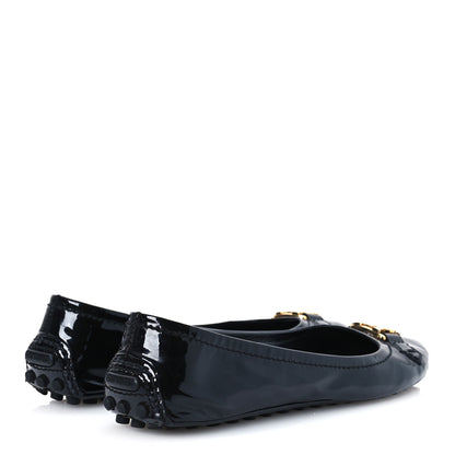 Louis Vuitton Patent Calfskin Oxford Ballerina Flats 38.5 Black 5 of 13