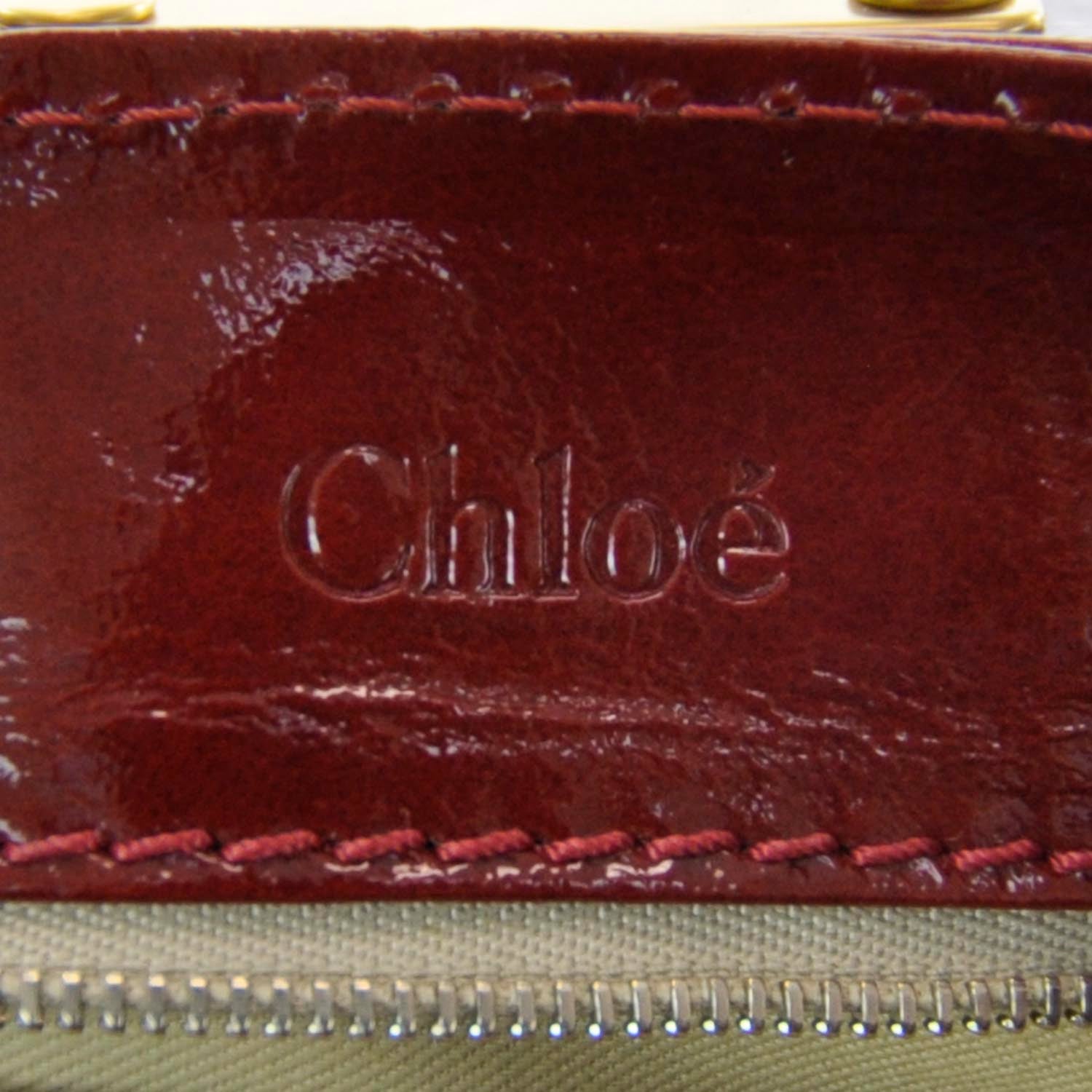 Chloe Patent Leather Paddington Raspberry 9 of 10