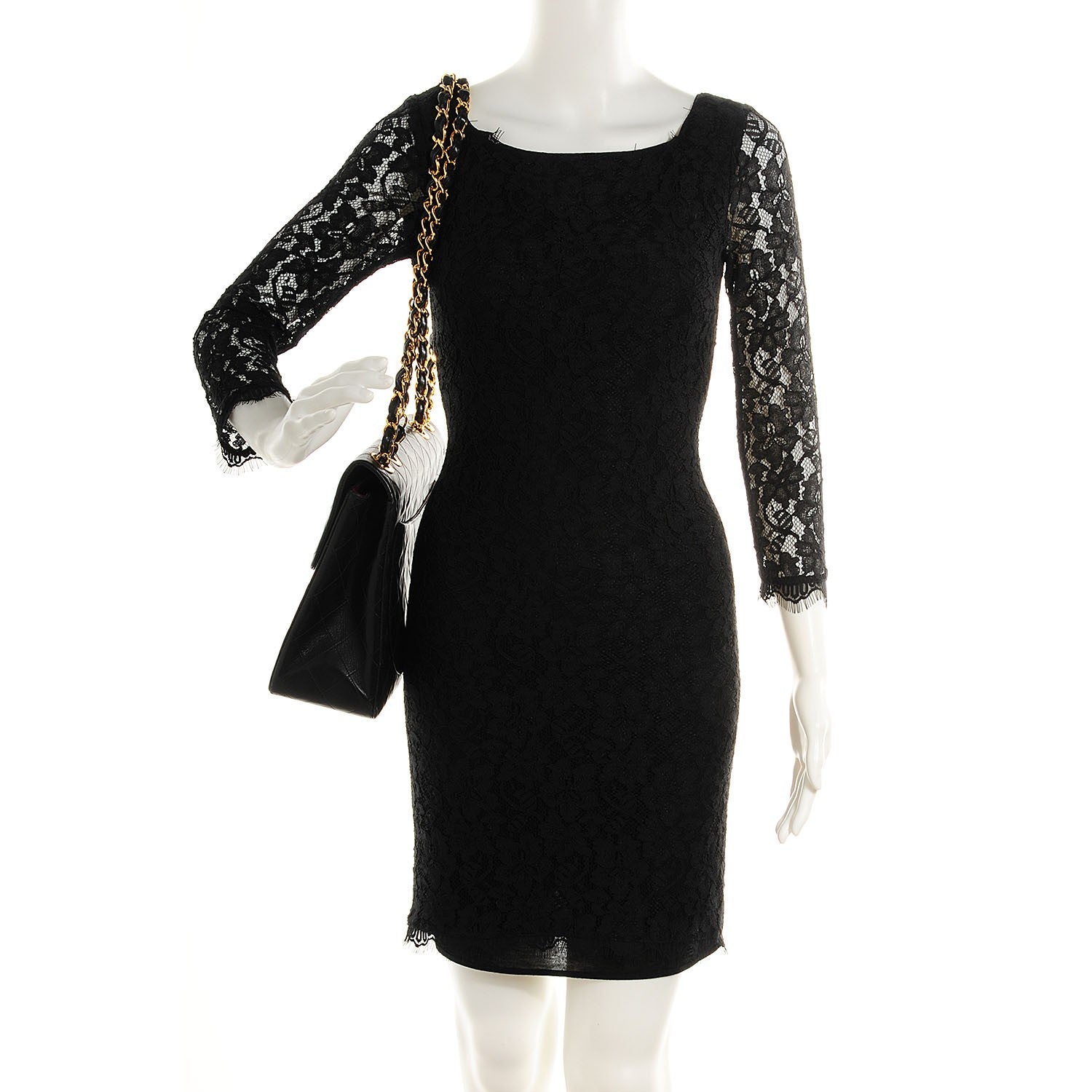 Chanel Lambskin Quilted XL Jumbo Flap Black 2 of 9