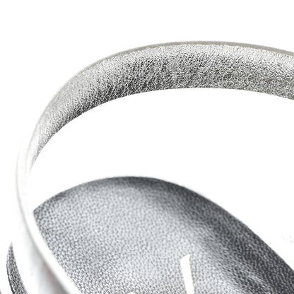 Saint Laurent Metallic Calfskin Tribute 105 Platform Sandals 39.5 Silver 10 of 11