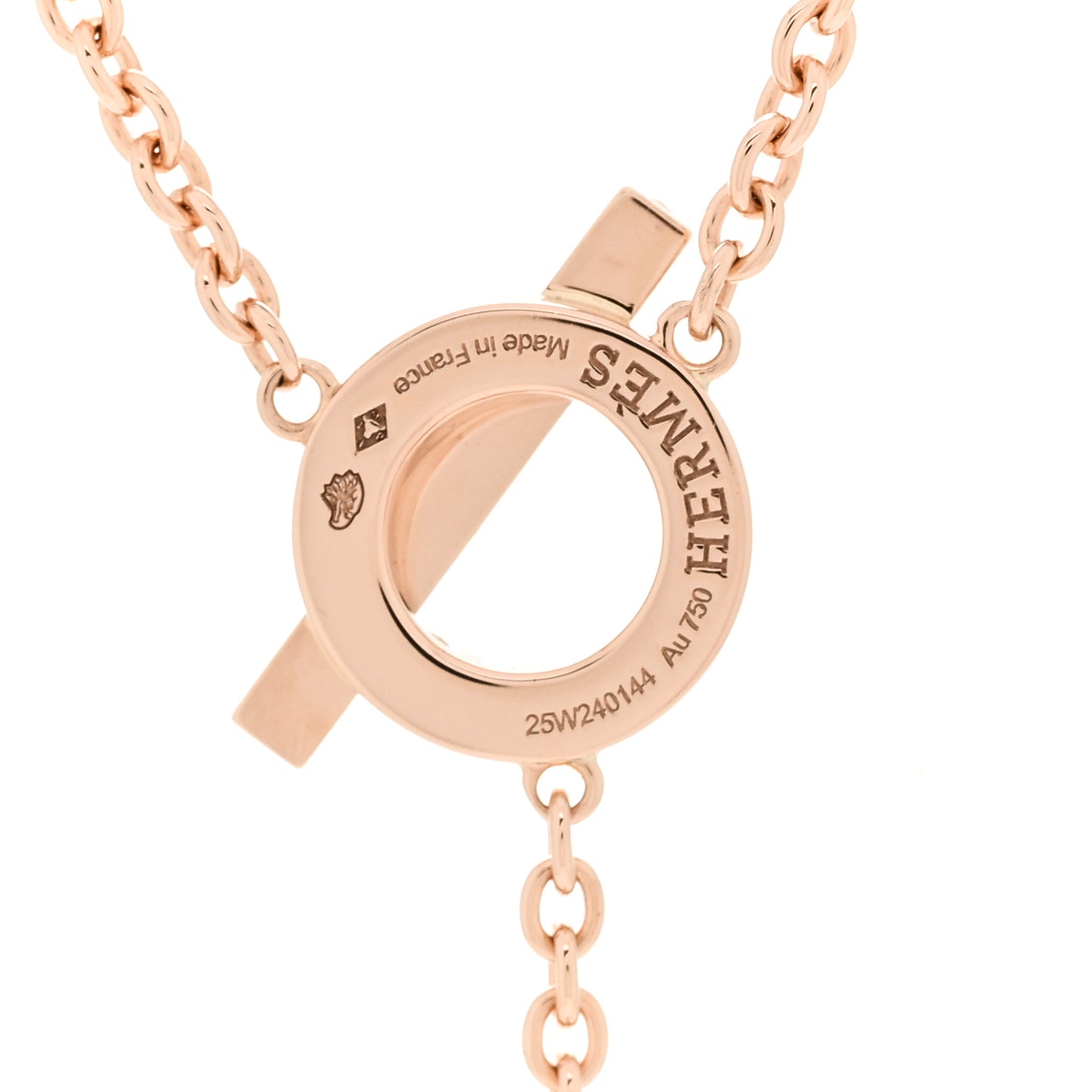 18K Rose Gold Diamond Finesse Lariat Necklace