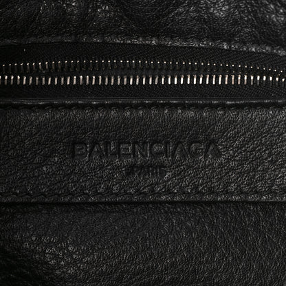 Balenciaga Calfskin Papier Mini A4 Zip Around Tote Black Chartreuse 6 of 13