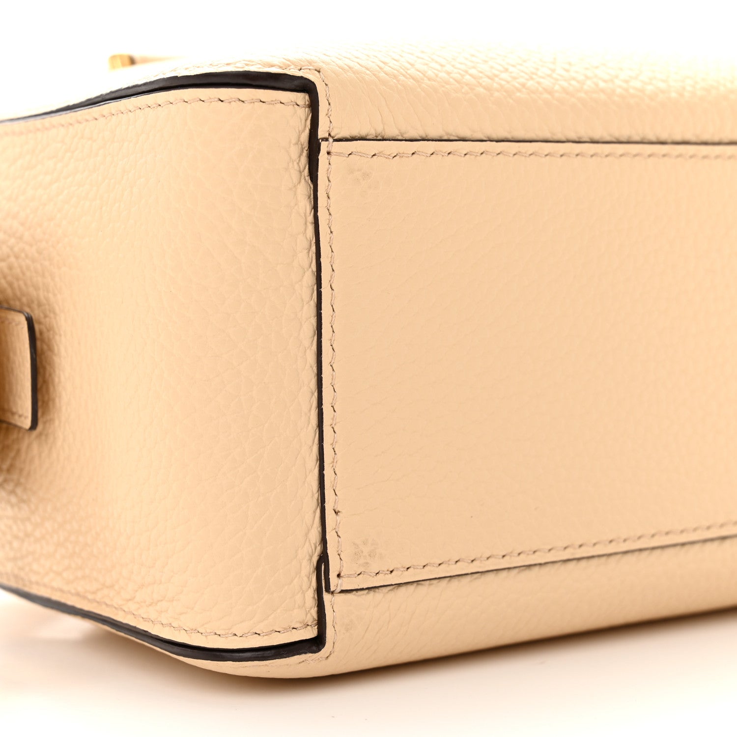 Delvaux Taurillon Soft Mini Cool Box Satchel Dune 9 of 10
